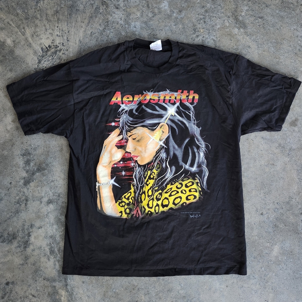 Vintage Aerosmith 1994 Get a Grip Tour Concert T-Shirt Hanes Heavy Men's Size XL